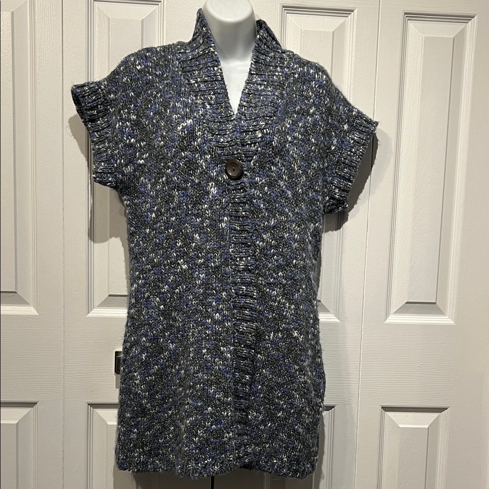 Style & Co Multicoloured Cap Sleeve‎ Cardigan Sweater Size M